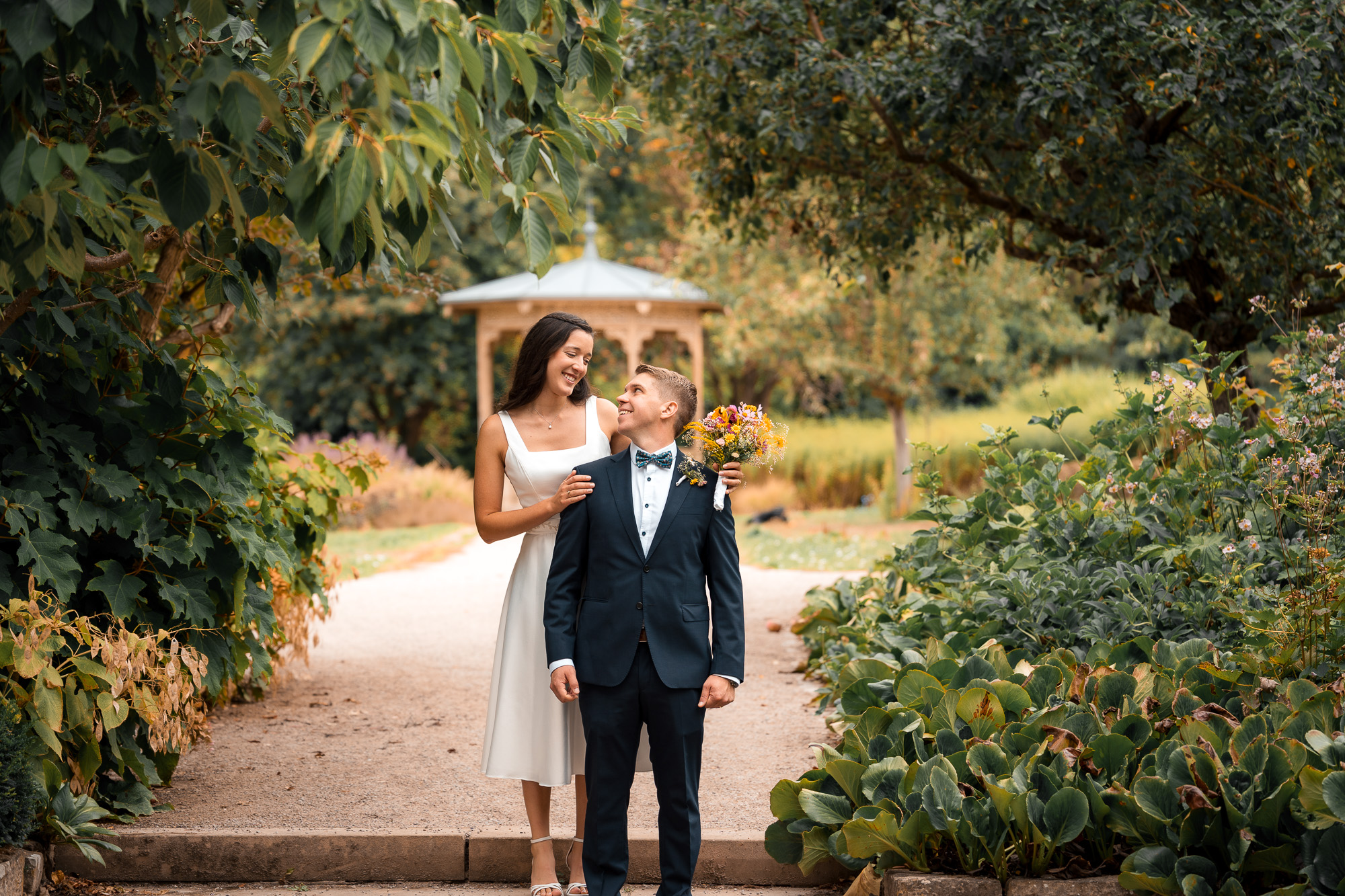 Lucia und Andi im Botanischen Obstgarten Heilbronn